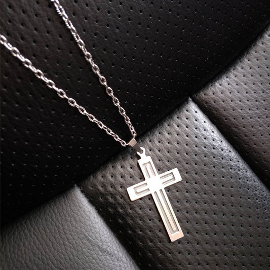 Unisex Glow-in-the-Dark Cross Necklace Pendant