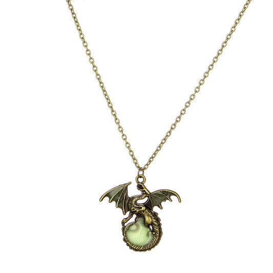 Luminous Dragon Amulet Necklace - Mystic Edition