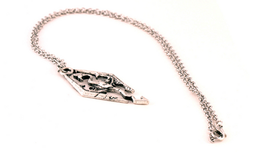 Elder Scrolls Dragon Pendant Necklace for Men