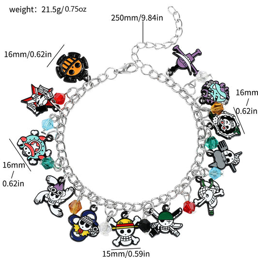 Luffy Anime Alloy DIY Bracelet Kit