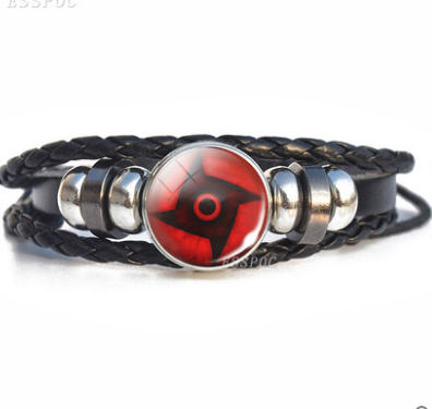 Naruto Shippuden Black Braided Bracelet