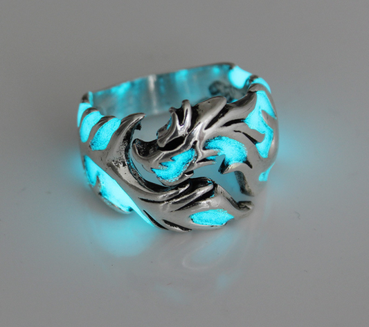 Glowing Dragon Men's Ring